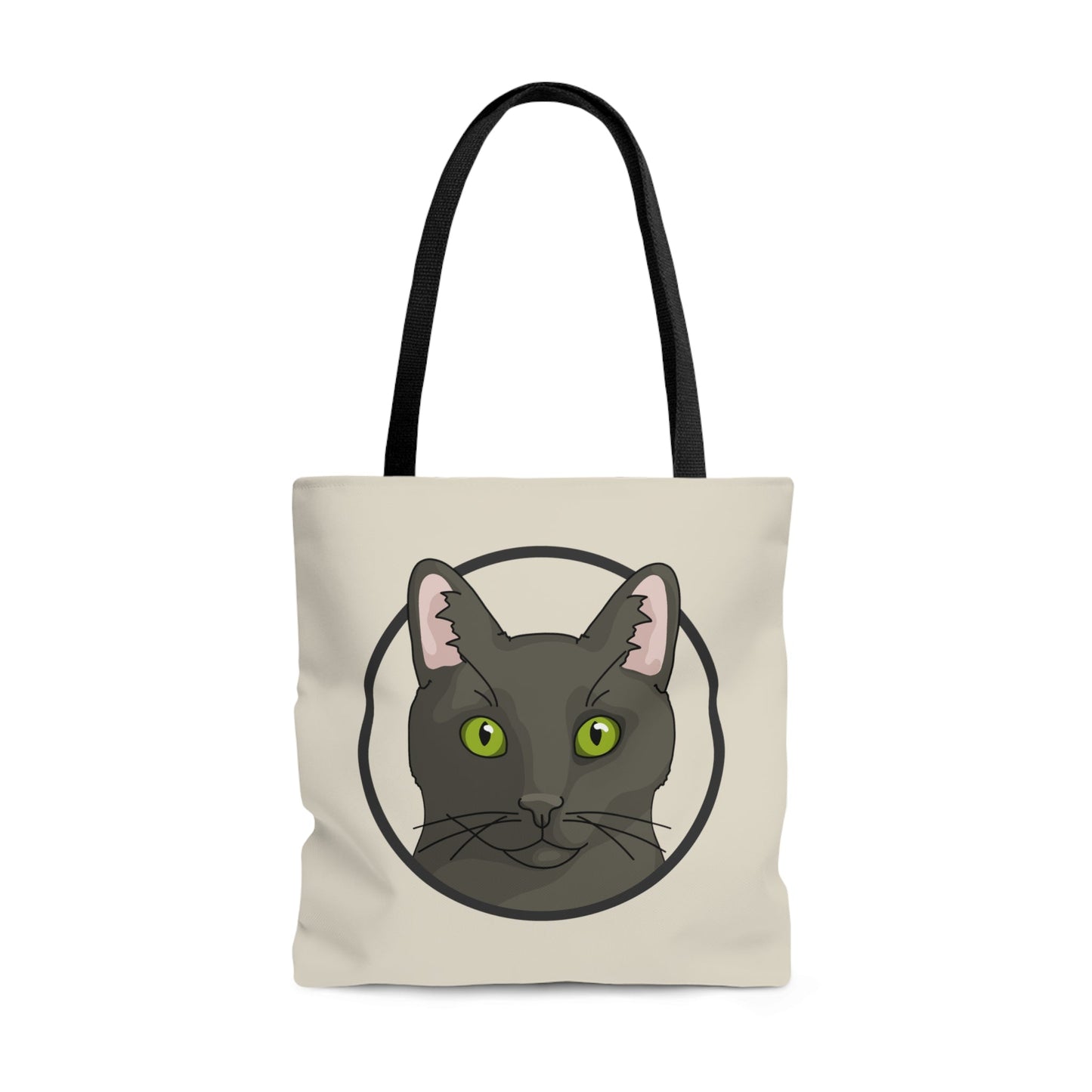 DSH Black Cat Circle | Tote Bag - Detezi Designs-15870618479178082529