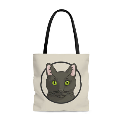 DSH Black Cat Circle | Tote Bag - Detezi Designs-15870618479178082529