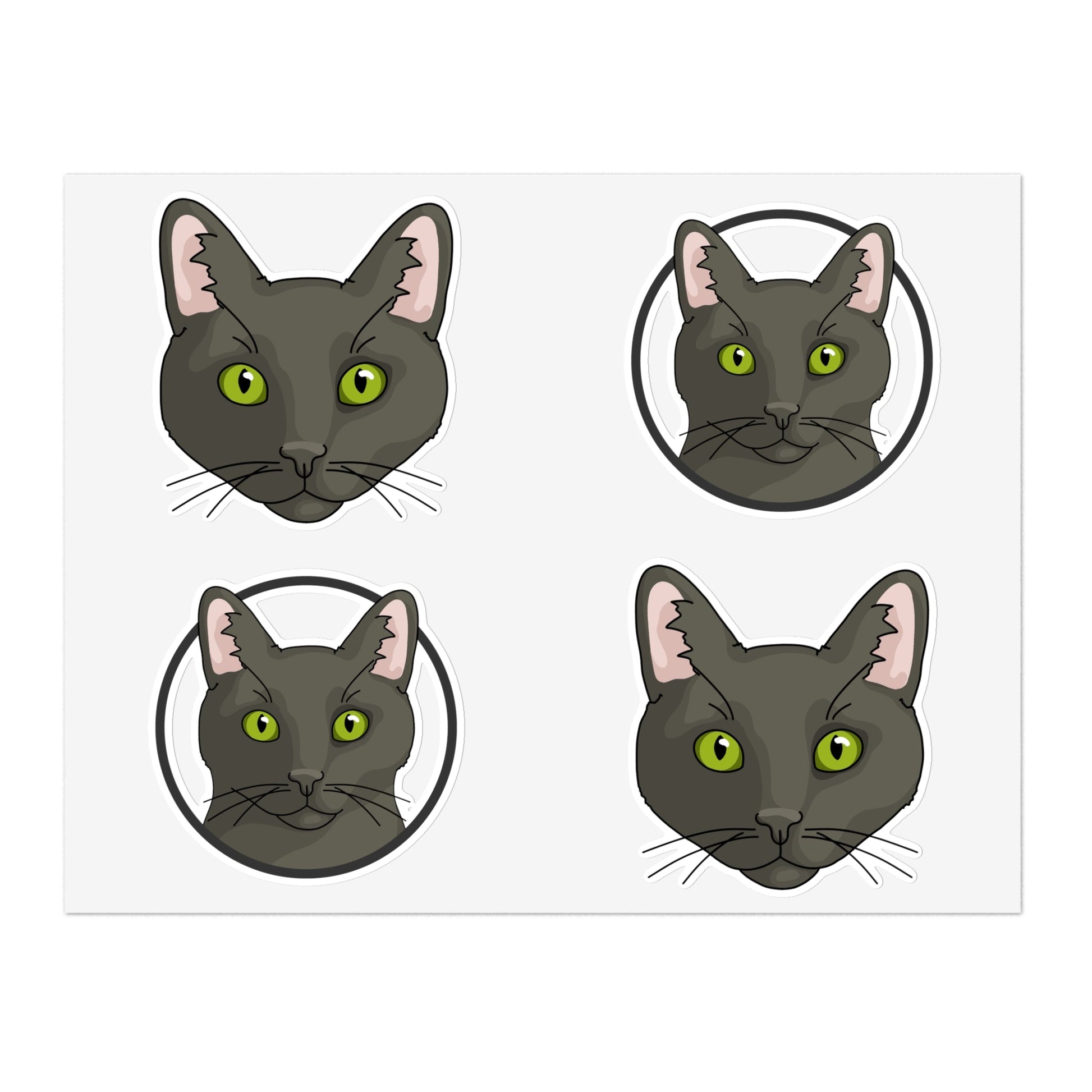 DSH Black Cat | Sticker Sheet - Detezi Designs-22532767248534334808