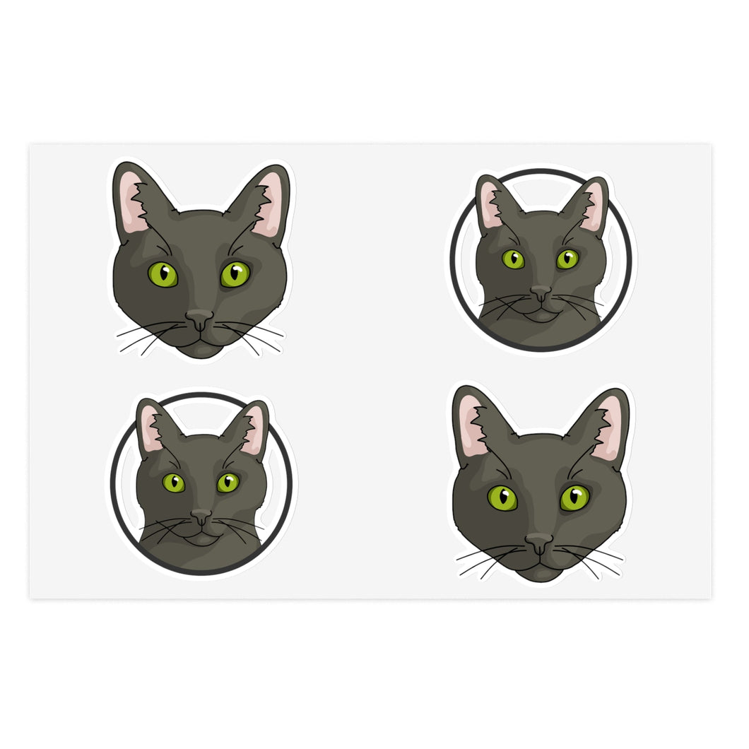 DSH Black Cat | Sticker Sheet - Detezi Designs-23223743537525704825