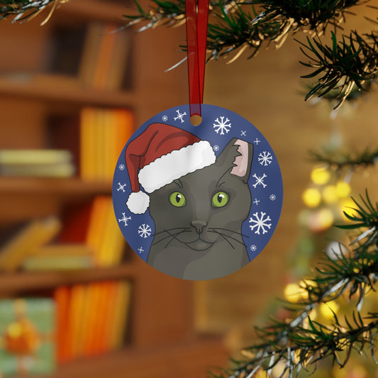 DSH Cat - Black - Ear Tip | 2023 Holiday Ornament - Detezi Designs-22247294611981617670