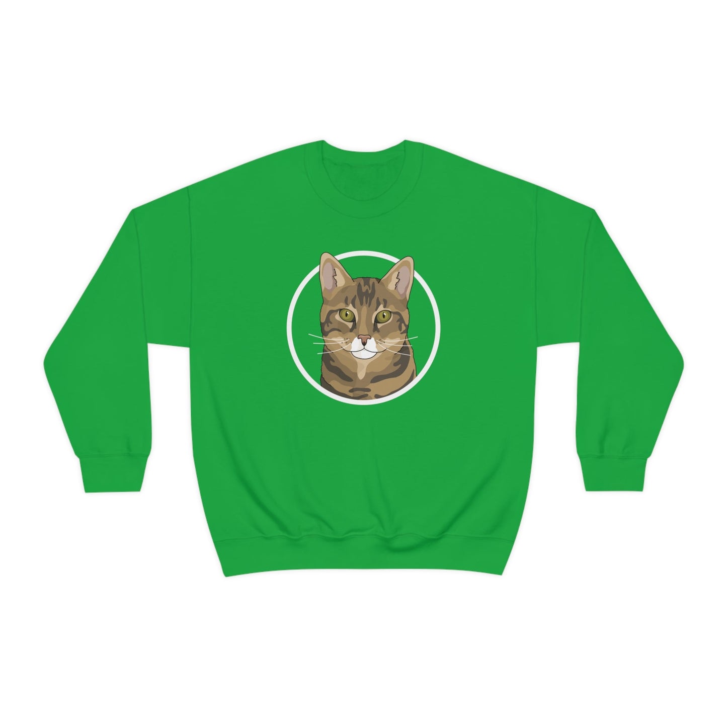 DSH Tabby Circle | Crewneck Sweatshirt - Detezi Designs-69191648014680995958