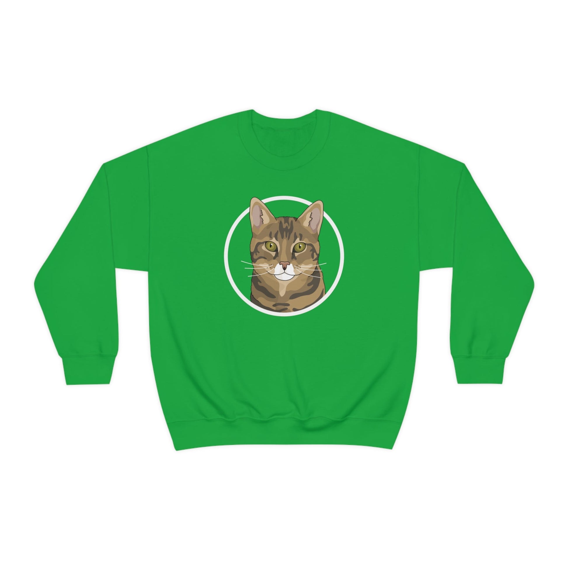 DSH Tabby Circle | Crewneck Sweatshirt - Detezi Designs-69191648014680995958