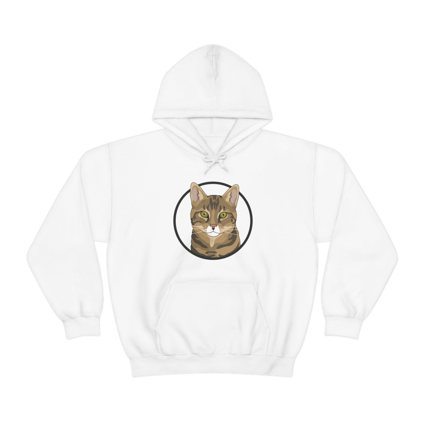 DSH Tabby Circle | Hooded Sweatshirt - Detezi Designs-12481095333516755848