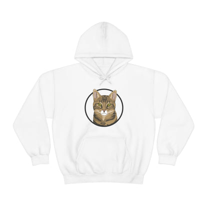 DSH Tabby Circle | Hooded Sweatshirt - Detezi Designs-12481095333516755848