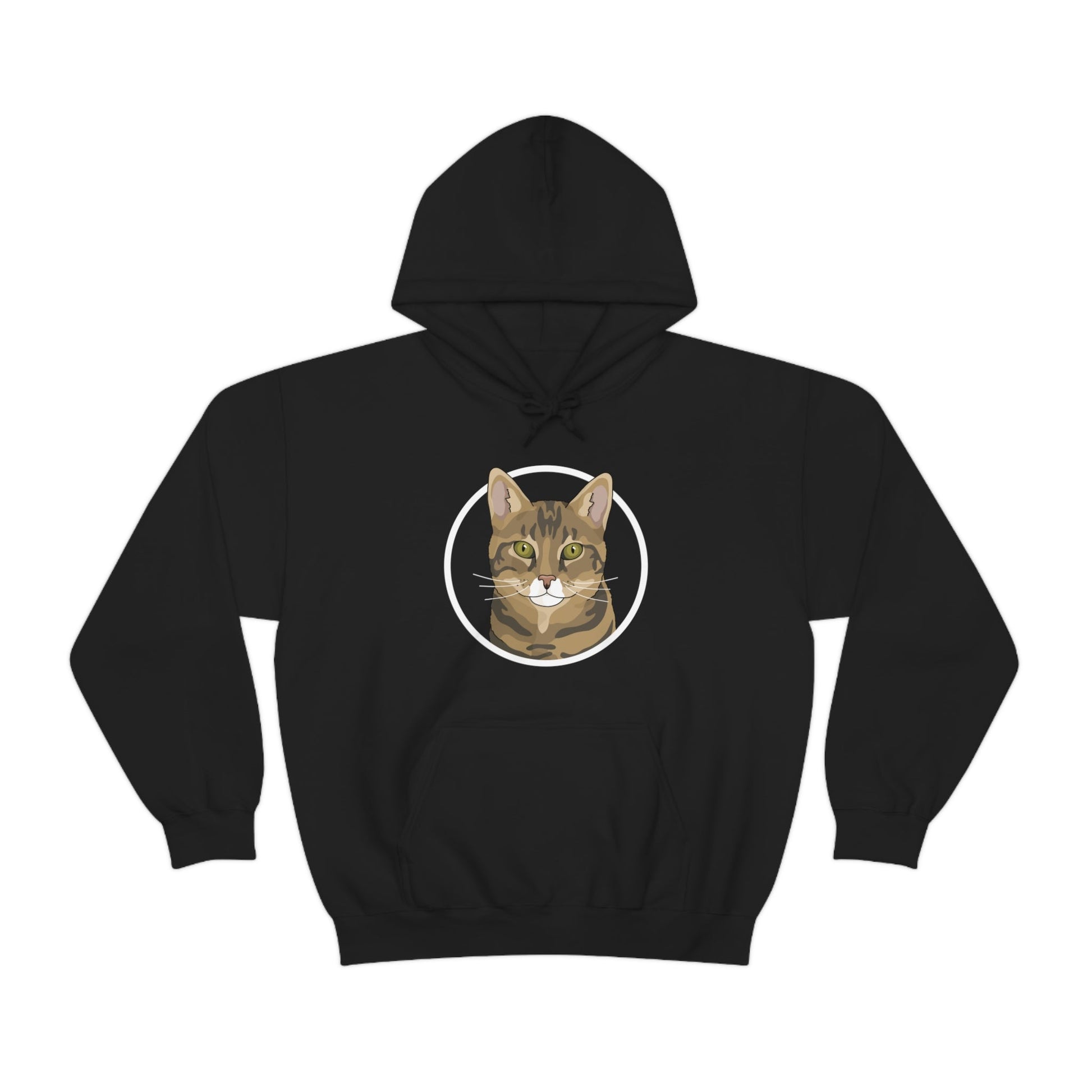 DSH Tabby Circle | Hooded Sweatshirt - Detezi Designs-31859387490739572974