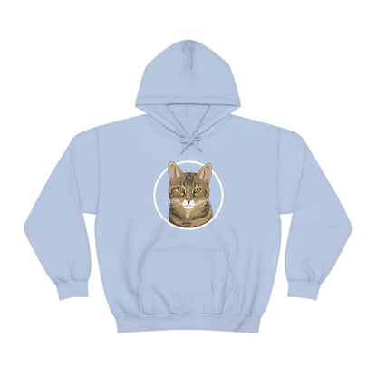 DSH Tabby Circle | Hooded Sweatshirt - Detezi Designs-33303543904722157441