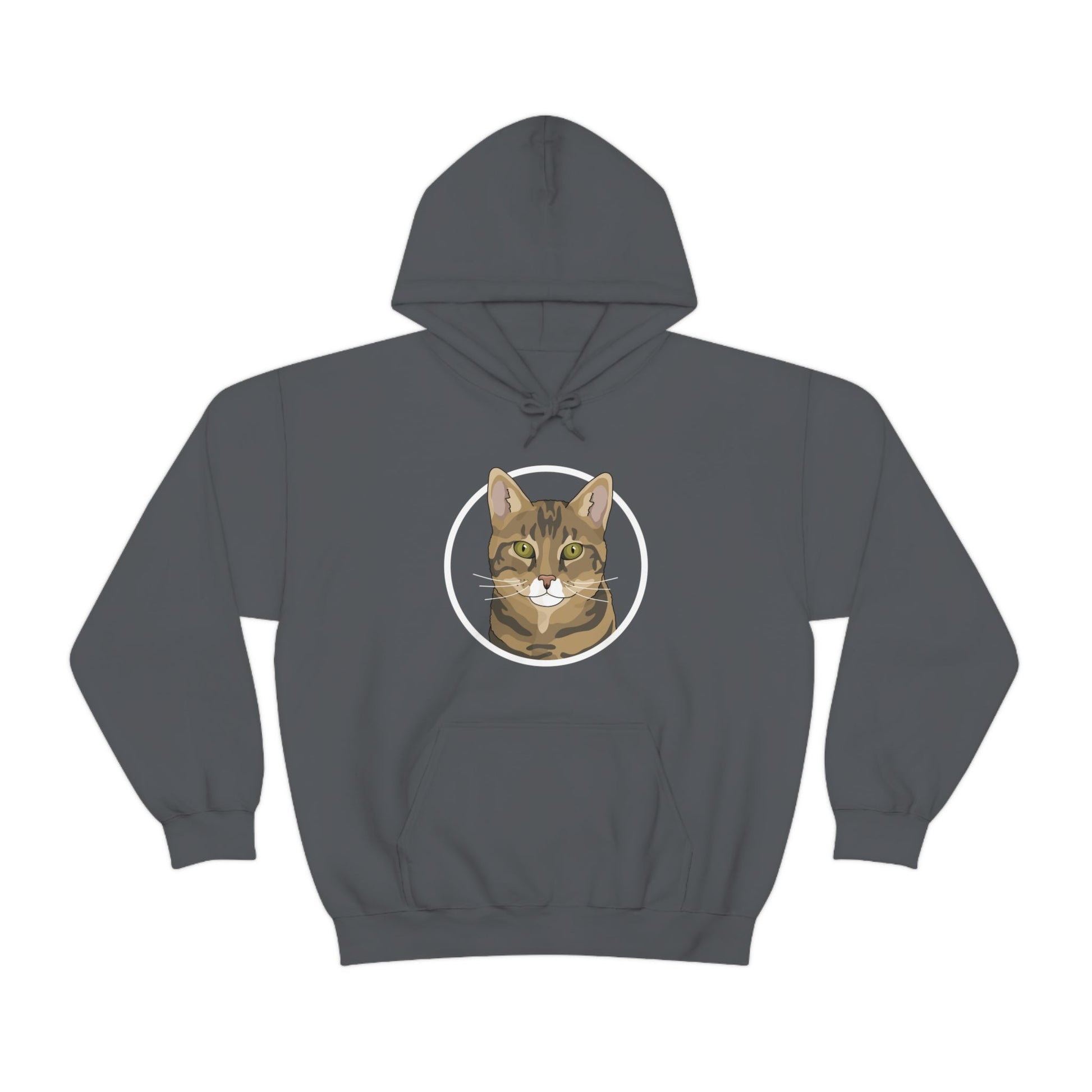 DSH Tabby Circle | Hooded Sweatshirt - Detezi Designs-75040655692161861380