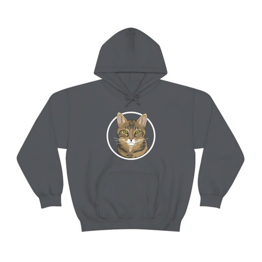 DSH Tabby Circle | Hooded Sweatshirt - Detezi Designs-75040655692161861380