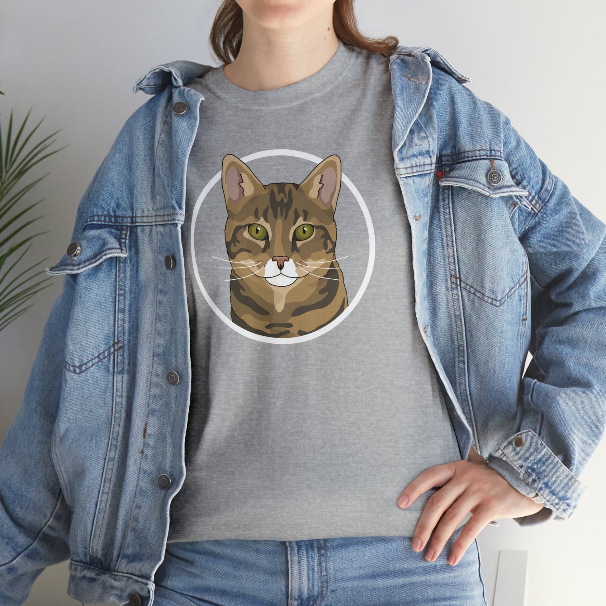 DSH Tabby Circle | T-shirt - Detezi Designs-12301861710681579802