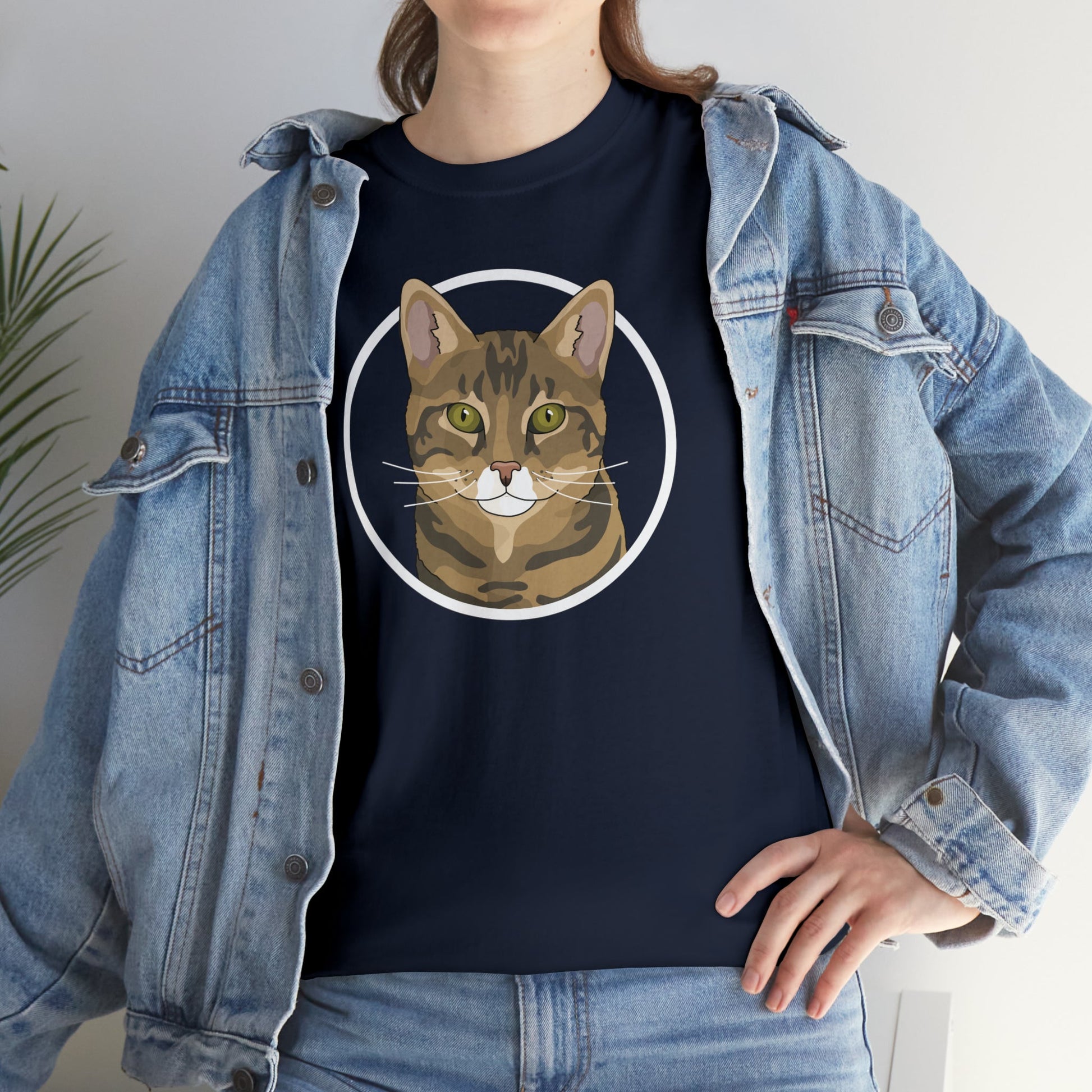 DSH Tabby Circle | T-shirt - Detezi Designs-12301861710681579802