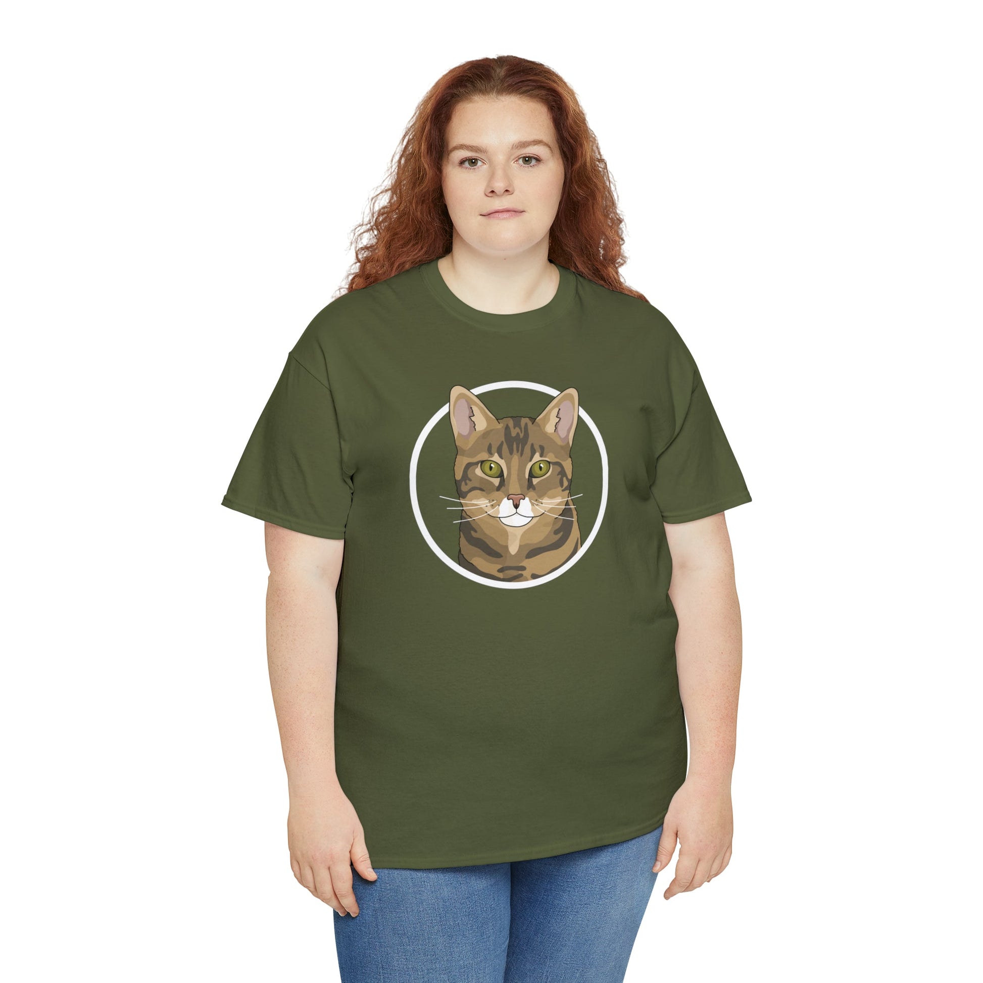 DSH Tabby Circle | T-shirt - Detezi Designs-12301861710681579802