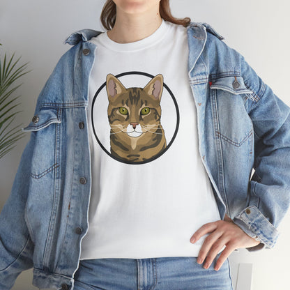 DSH Tabby Circle | T-shirt - Detezi Designs-12301861710681579802