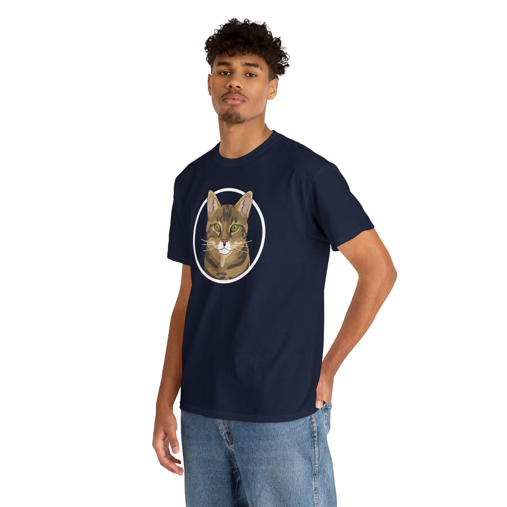 DSH Tabby Circle | T-shirt - Detezi Designs-12301861710681579802