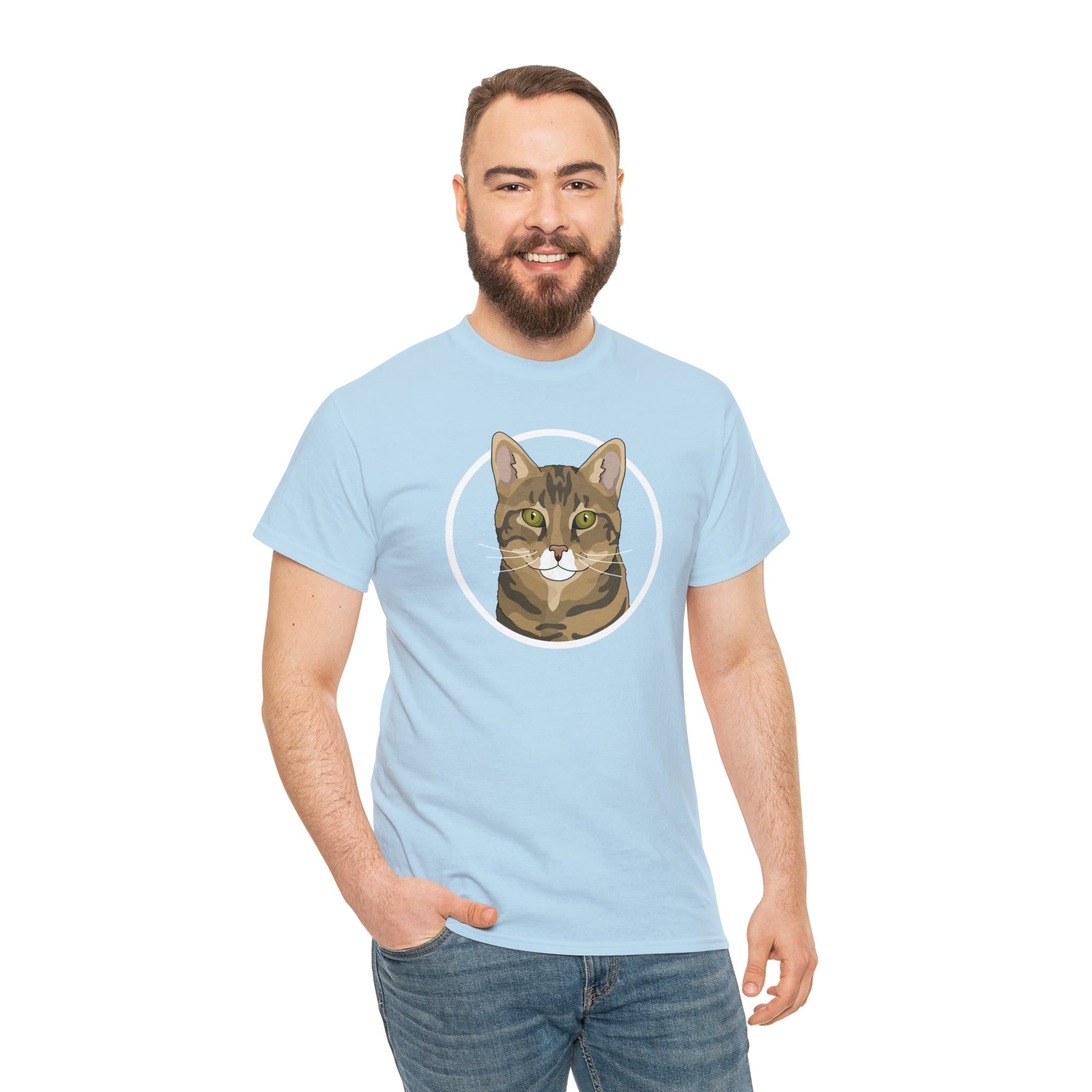 DSH Tabby Circle | T-shirt - Detezi Designs-12301861710681579802