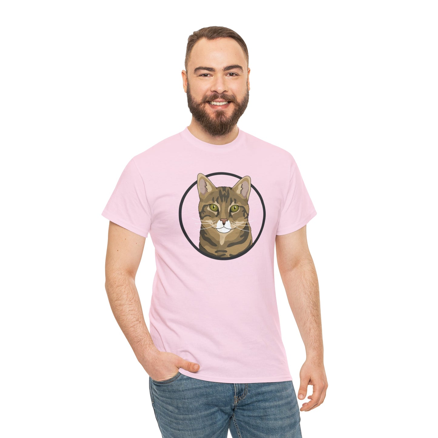 DSH Tabby Circle | T-shirt - Detezi Designs-12301861710681579802