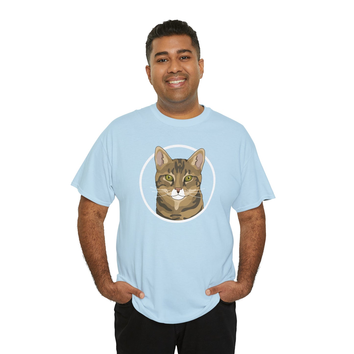 DSH Tabby Circle | T-shirt - Detezi Designs-12301861710681579802