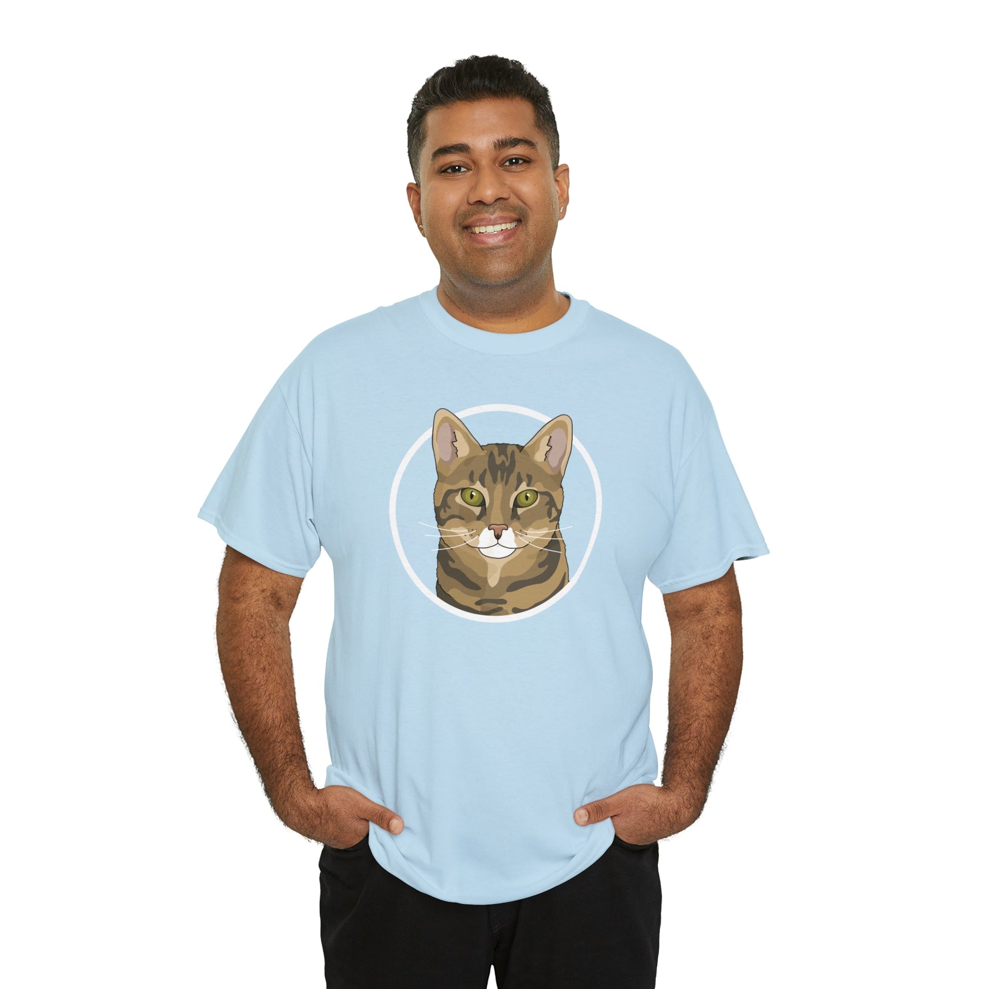 DSH Tabby Circle | T-shirt - Detezi Designs-12301861710681579802