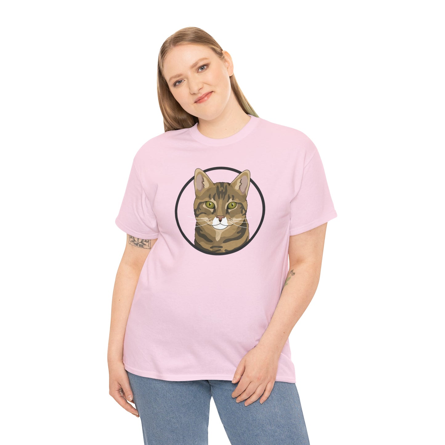 DSH Tabby Circle | T-shirt - Detezi Designs-12301861710681579802