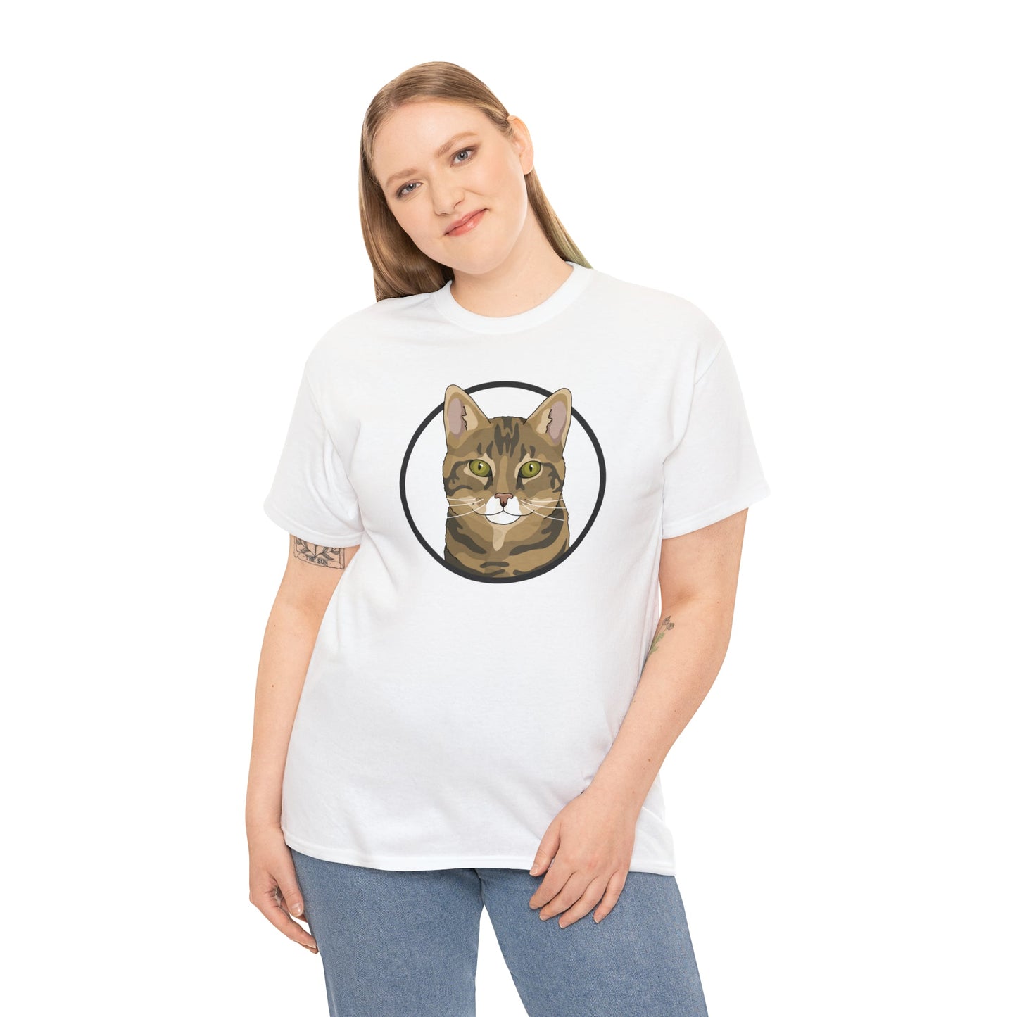 DSH Tabby Circle | T-shirt - Detezi Designs-12301861710681579802