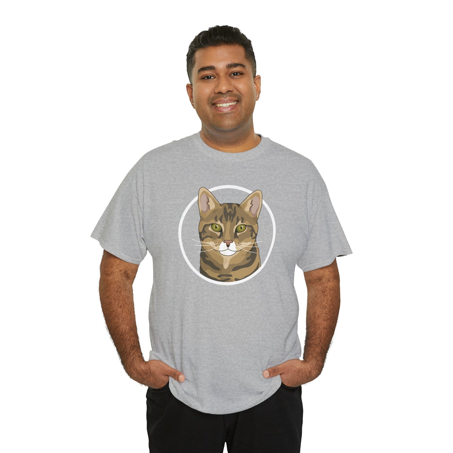 DSH Tabby Circle | T-shirt - Detezi Designs-12301861710681579802