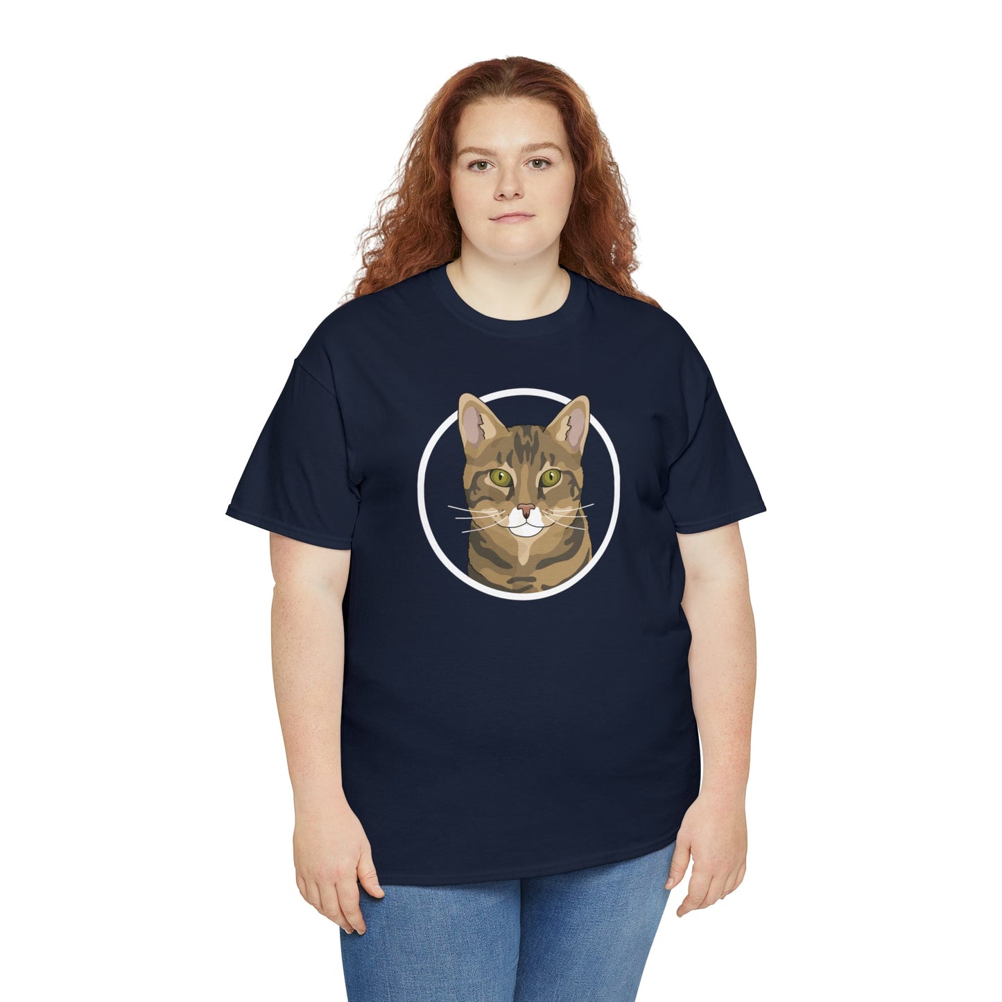 DSH Tabby Circle | T-shirt - Detezi Designs-12301861710681579802