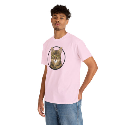 DSH Tabby Circle | T-shirt - Detezi Designs-12301861710681579802