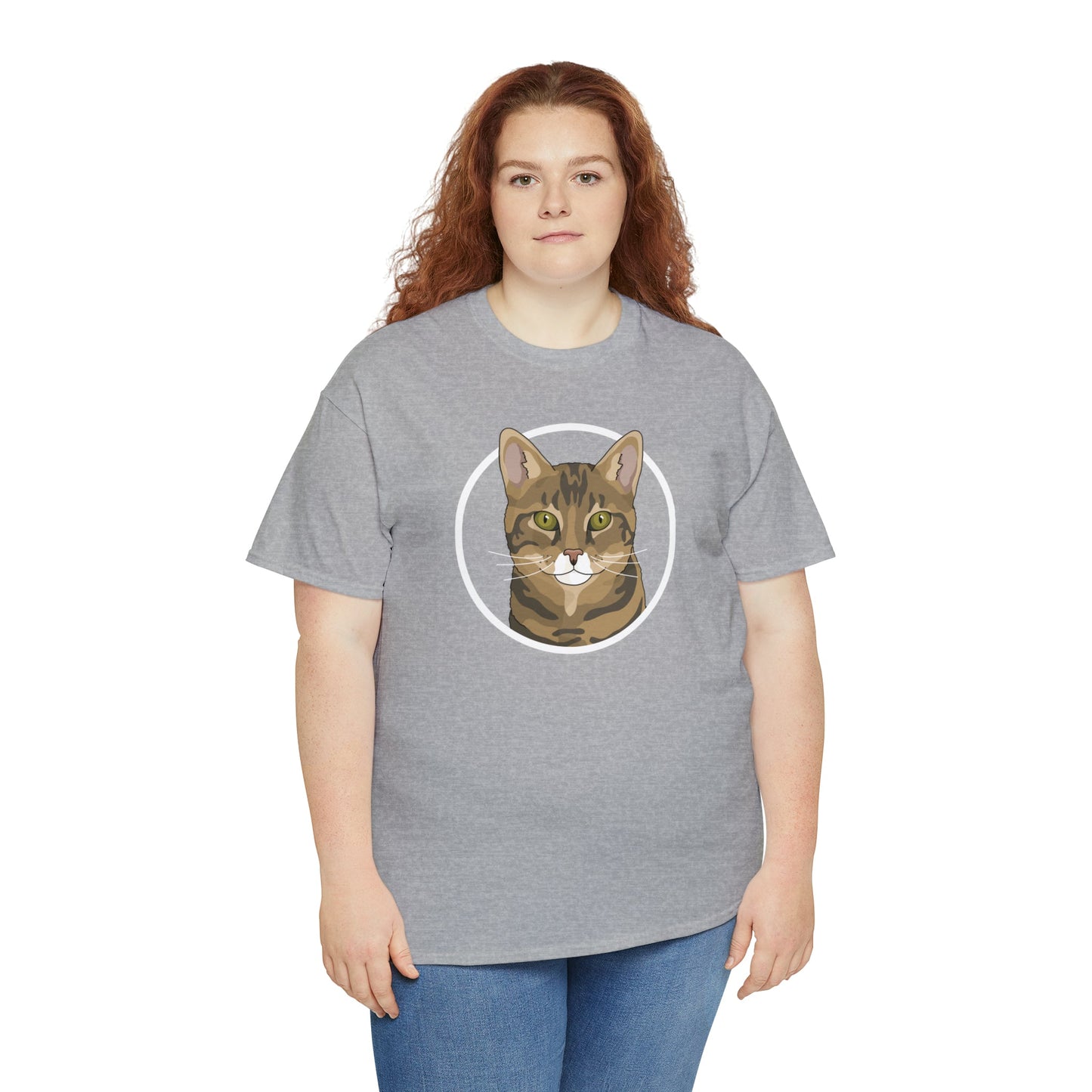 DSH Tabby Circle | T-shirt - Detezi Designs-12301861710681579802