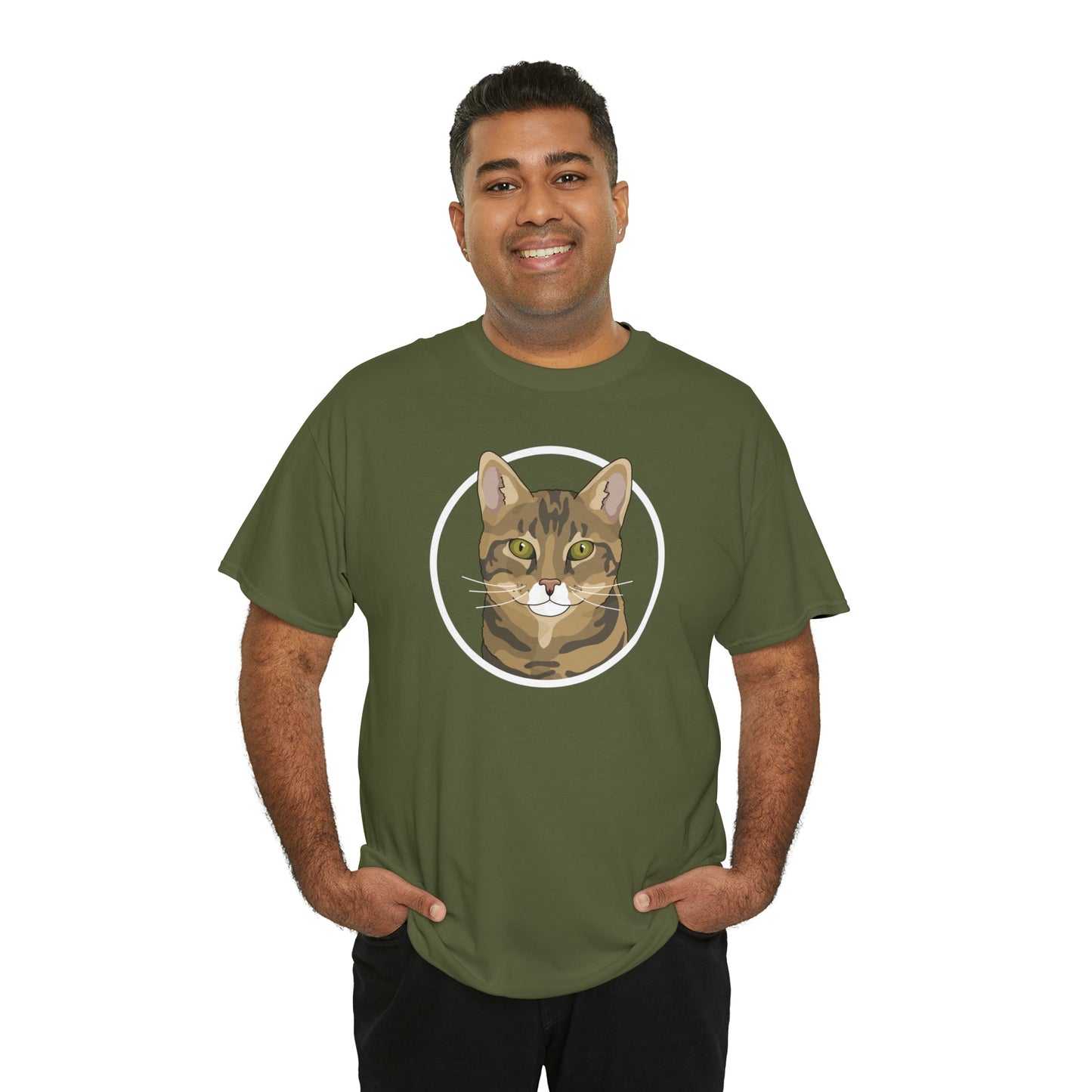 DSH Tabby Circle | T-shirt - Detezi Designs-12301861710681579802