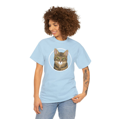 DSH Tabby Circle | T-shirt - Detezi Designs-12301861710681579802