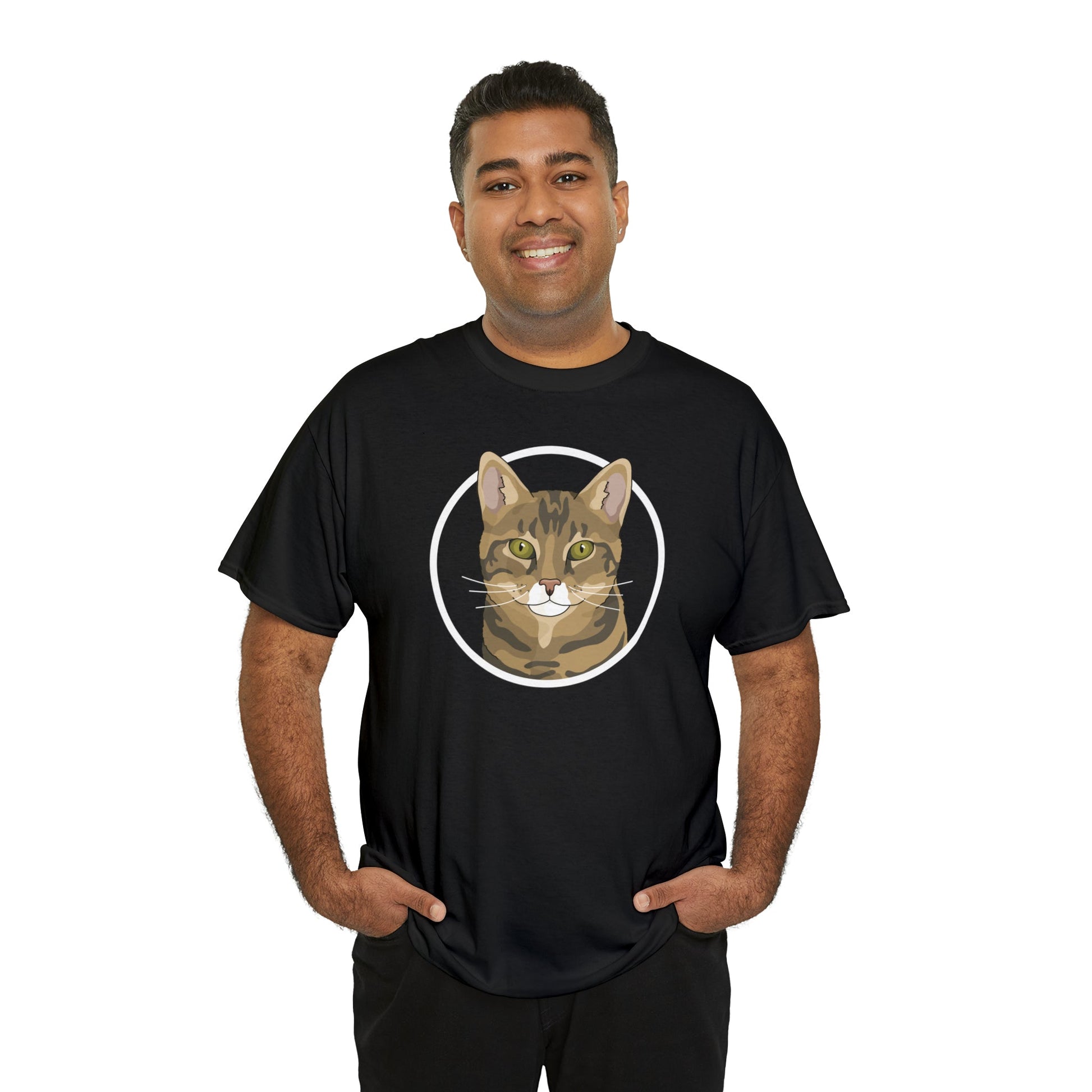 DSH Tabby Circle | T-shirt - Detezi Designs-12301861710681579802