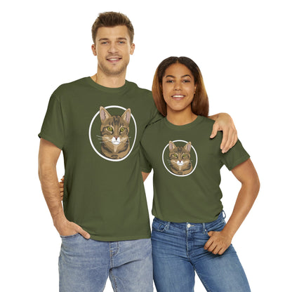 DSH Tabby Circle | T-shirt - Detezi Designs-12301861710681579802