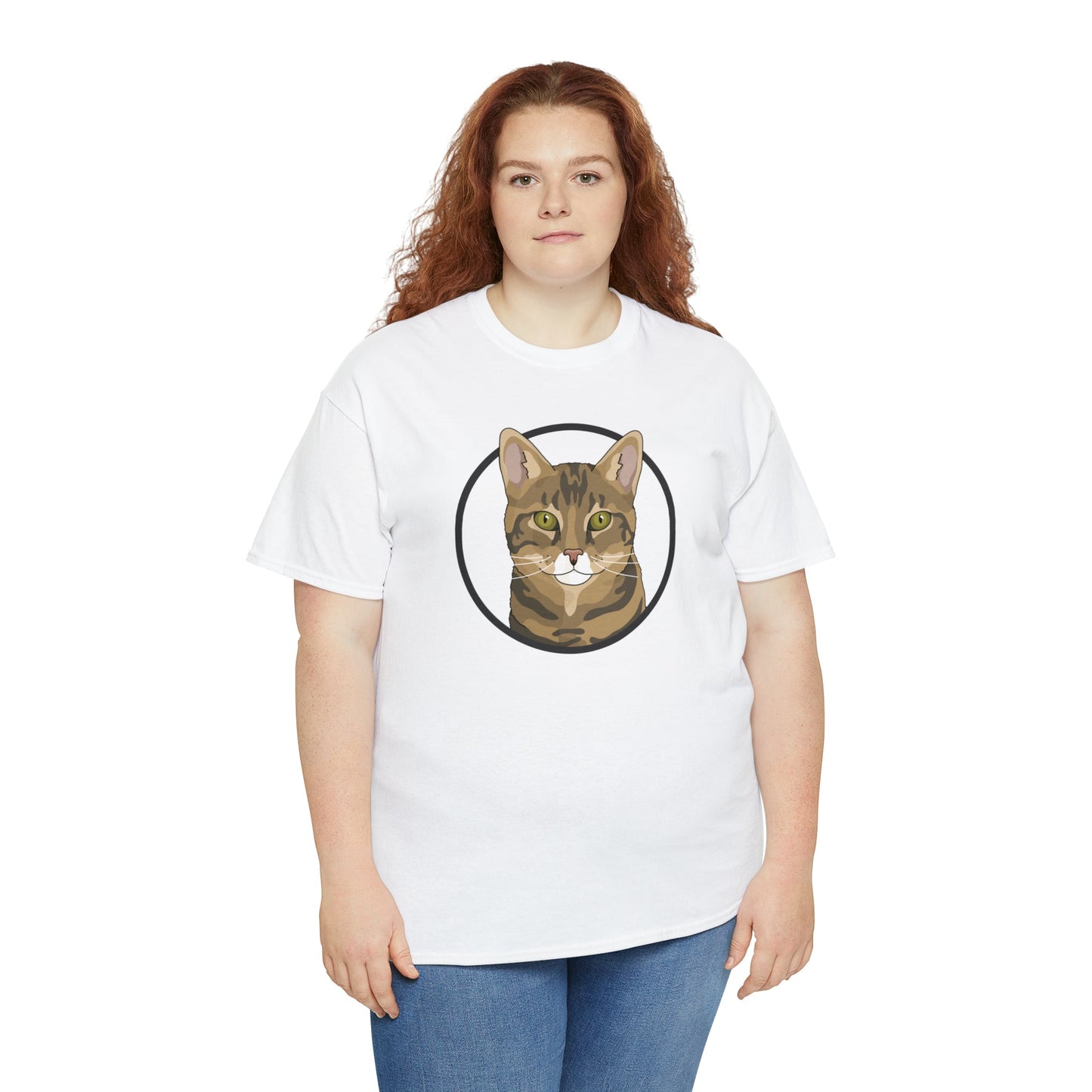 DSH Tabby Circle | T-shirt - Detezi Designs-12301861710681579802