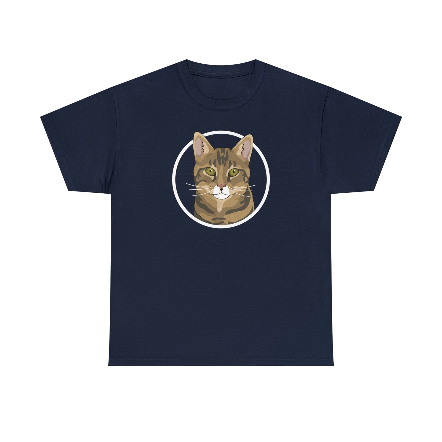 DSH Tabby Circle | T-shirt - Detezi Designs-18239336711586477143