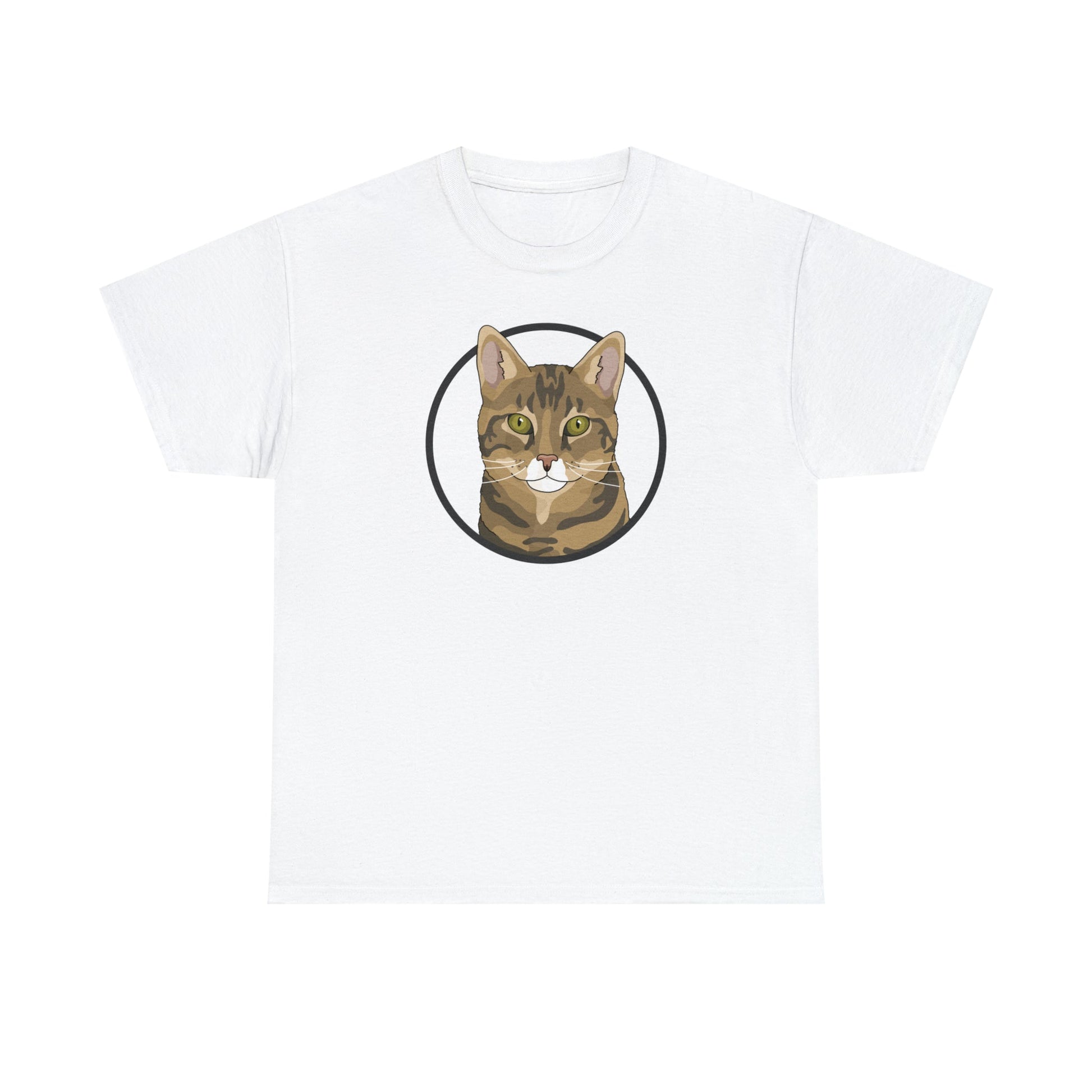 DSH Tabby Circle | T-shirt - Detezi Designs-19354630699146370160