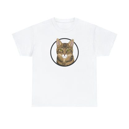 DSH Tabby Circle | T-shirt - Detezi Designs-19354630699146370160