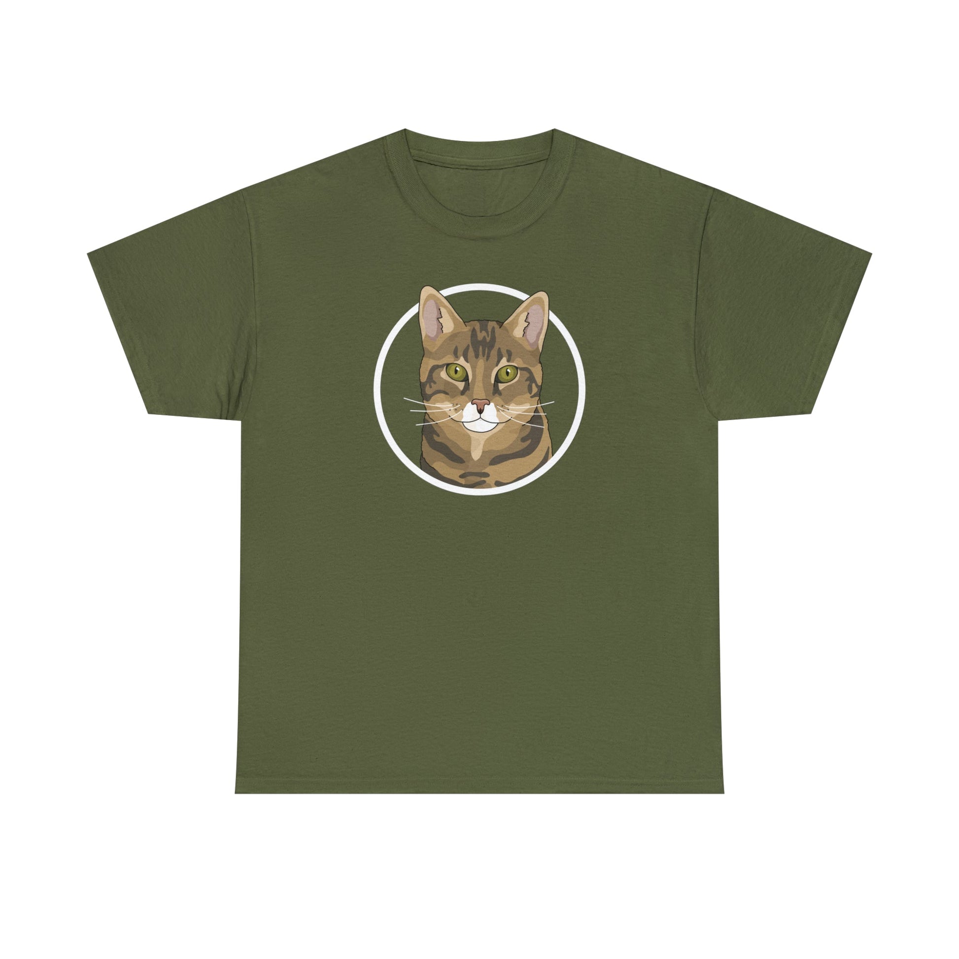 DSH Tabby Circle | T-shirt - Detezi Designs-29395440811188660265