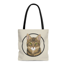 Load image into Gallery viewer, DSH Tabby Circle | Tote Bag - Detezi Designs-25506470133496972125
