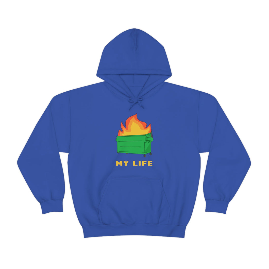 Dumpster Fire | Hooded Sweatshirt - Detezi Designs-40000401708826502703