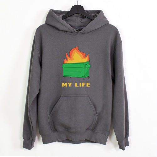 Dumpster Fire | Hooded Sweatshirt - Detezi Designs-40000401708826502703