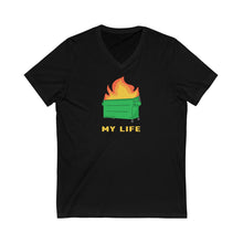 Load image into Gallery viewer, Dumpster Fire | Unisex V-Neck Tee - Detezi Designs-15728985455025830275
