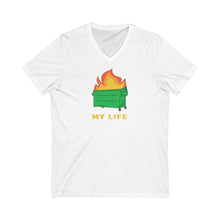 Load image into Gallery viewer, Dumpster Fire | Unisex V-Neck Tee - Detezi Designs-29033788230262868713
