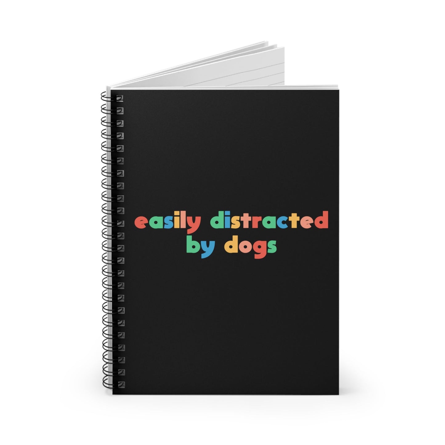 Easily Distracted by Dogs | Notebook - Detezi Designs-18588500145315693881