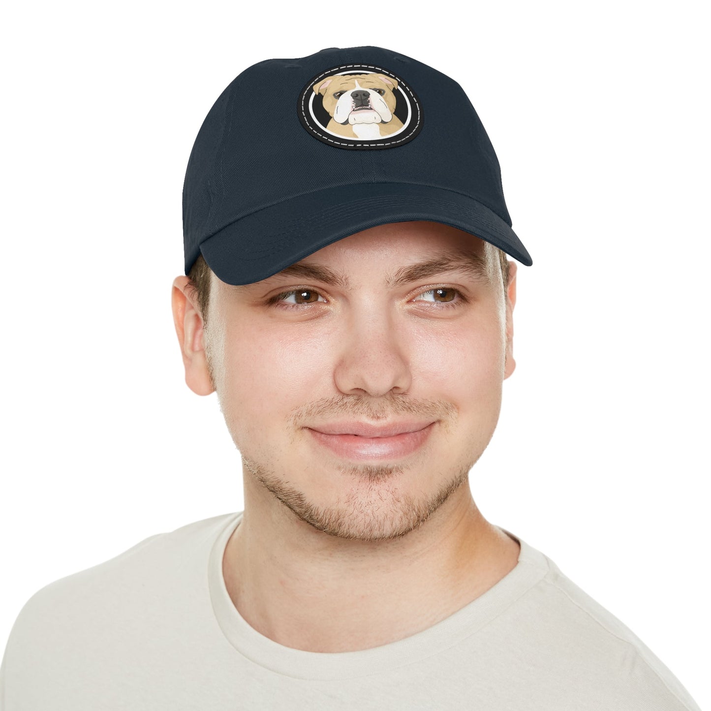 English Bulldog Circle | Dad Hat - Detezi Designs-25321189499833189982