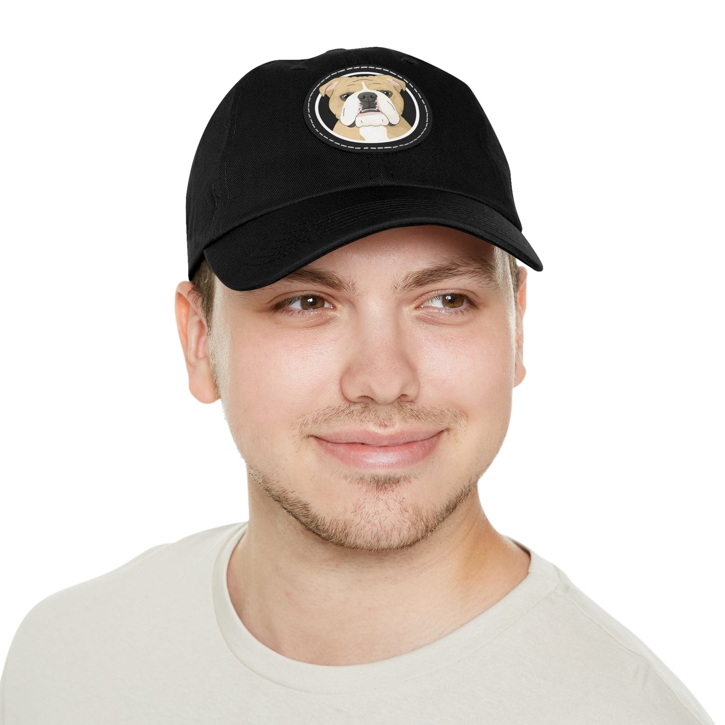 English Bulldog Circle | Dad Hat - Detezi Designs-25321189499833189982