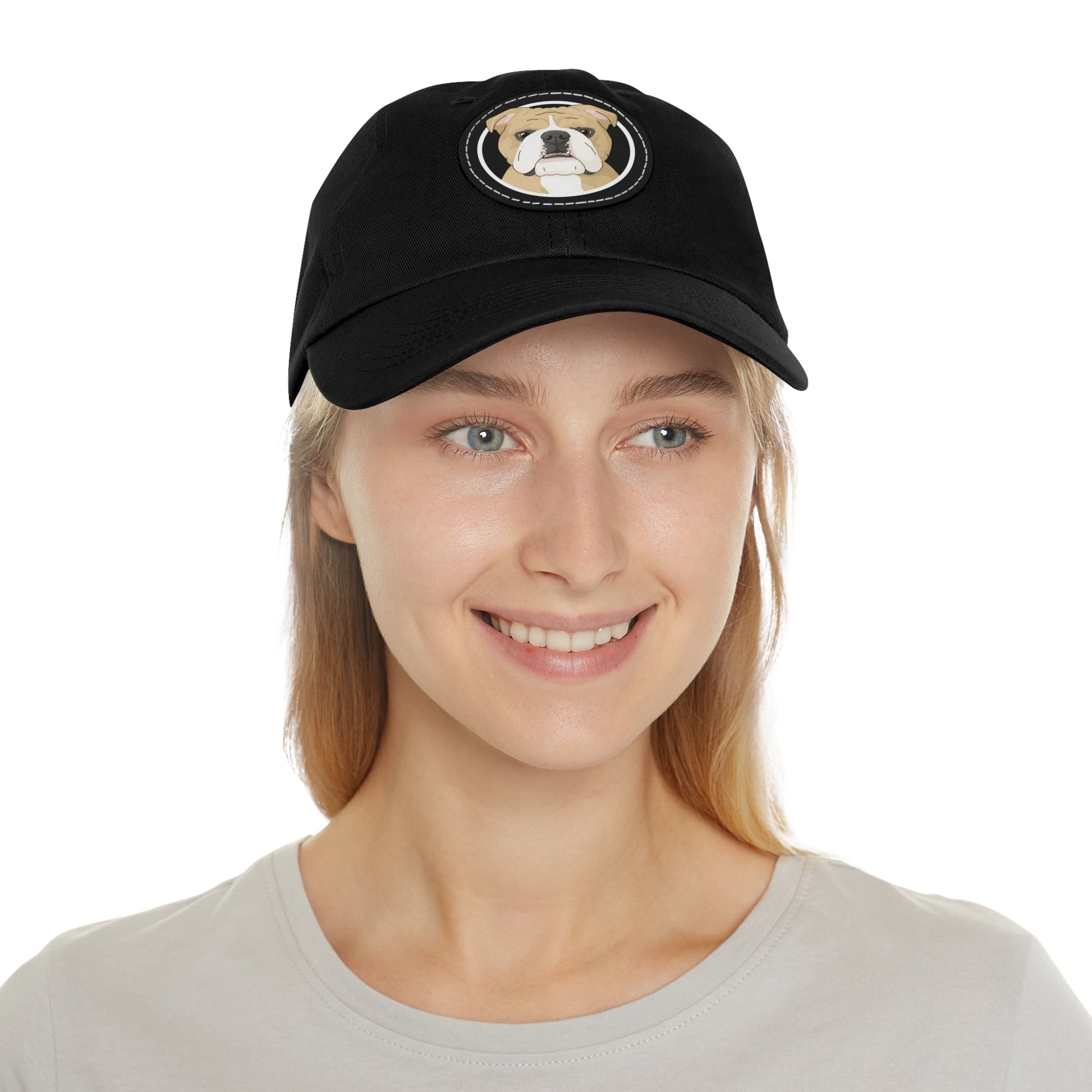 English Bulldog Circle | Dad Hat - Detezi Designs-25321189499833189982