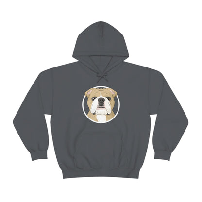 English Bulldog Circle | Hooded Sweatshirt - Detezi Designs-28256054972932255323