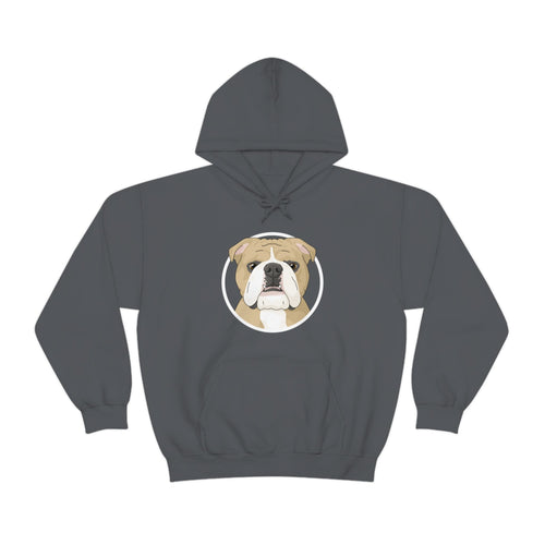 English Bulldog Circle | Hooded Sweatshirt - Detezi Designs-28256054972932255323