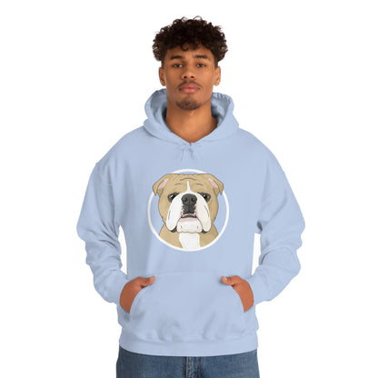 English Bulldog Circle | Hooded Sweatshirt - Detezi Designs-29498496612075991147