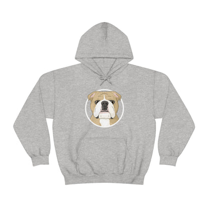 English Bulldog Circle | Hooded Sweatshirt - Detezi Designs-29498496612075991147